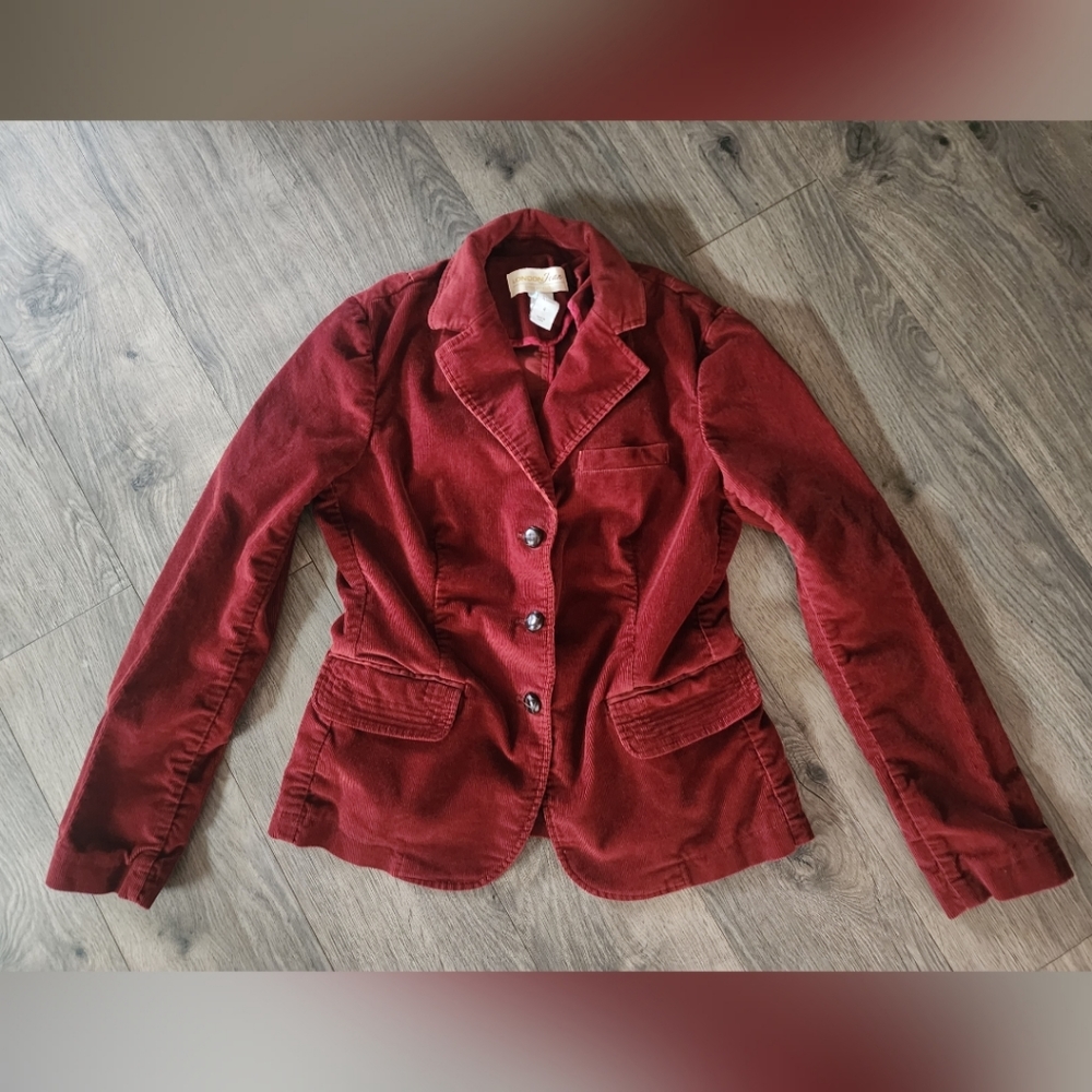 Women's Rust colored corduroy blazer